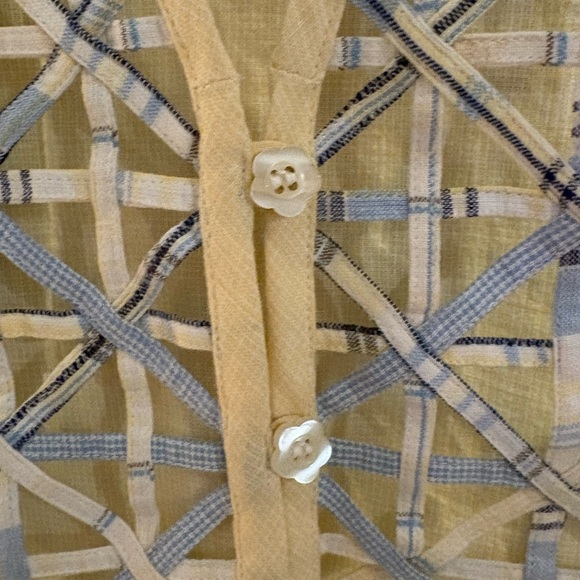 Casey & Max Beige and Blue Women's Vest Size Medium - Picture 6 of 6